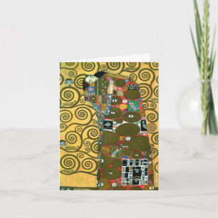 Erfüllung (Die Umarmung) von Gustav Klimt Hochzeit Dankeskarte