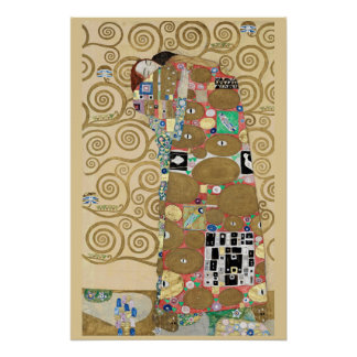 Erfüllung, Gustav Klimt Poster