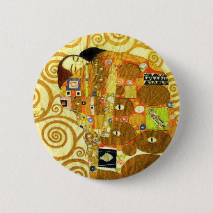 Erfüllungs-Knopf Gustav Klimt Button