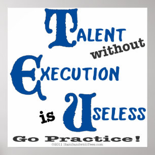 Erfüllungsloses Talent wird verschwendet Poster