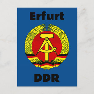 Erfurt, DDR, DDR, Erfurt, Ossi Postkarte