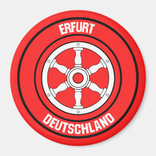 Erfurt Round Emblem Magnet