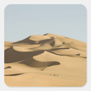 Erg Awbari, Sahara Wüste, Fezzan, Libyen. 4 Quadratischer Aufkleber