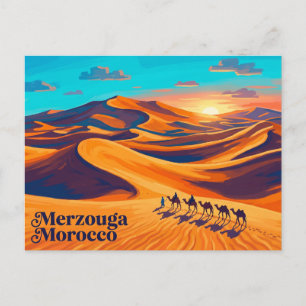 Erg Chebbi Dünen Marokko Postkarte