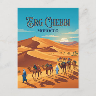 Erg Chebbi Merzouga Marokko Postkarte
