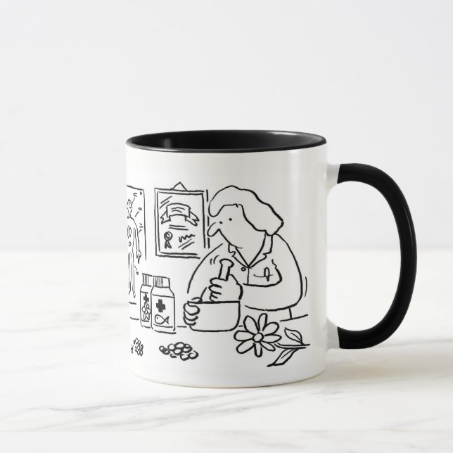 Ergänzende Alternative pflanzliche Medizin Tasse (Rechts)