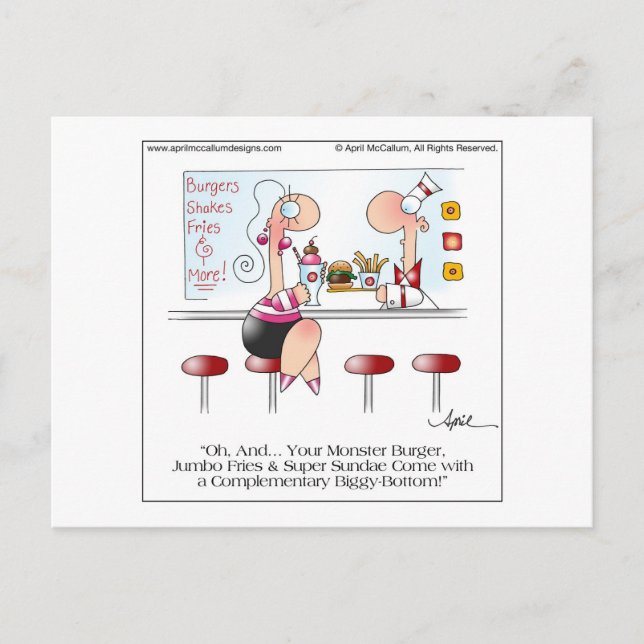 ERGÄNZENDER PUNKT bis April McCallum Postkarte (Vorderseite)