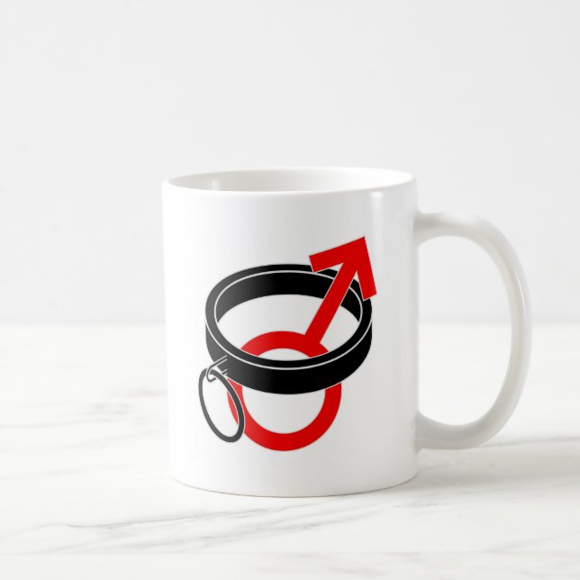 Ergattertes männliches Symbol Tasse (Rechts)
