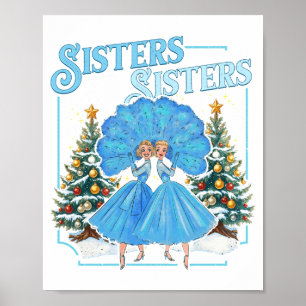 Ergebene Schwestern Weißer Weihnachten Frohe Weihn Poster