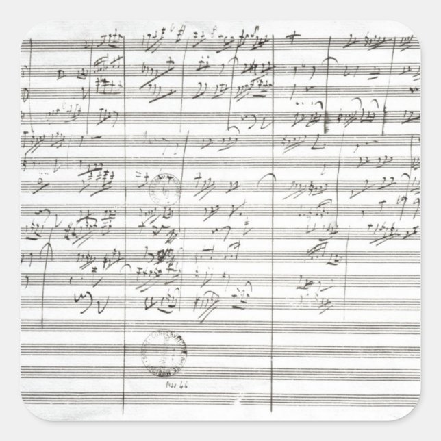 Ergebnis für die 3. Bewegung der 5. Symphonie Quadratischer Aufkleber (Vorderseite)