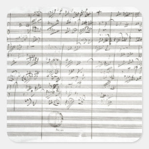 Ergebnis für die 3. Bewegung der 5. Symphonie Quadratischer Aufkleber