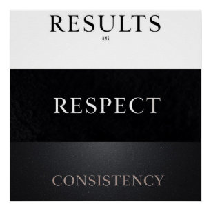 Ergebnisse Respektieren Konsequenz Fitness Motiv Poster