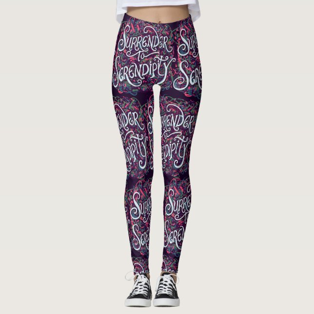 Ergib dich der Serendipität Leggings (Vorderseite)