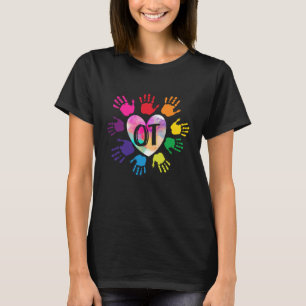Ergotherapeut lehrt OT Hand Herz T-Shirt