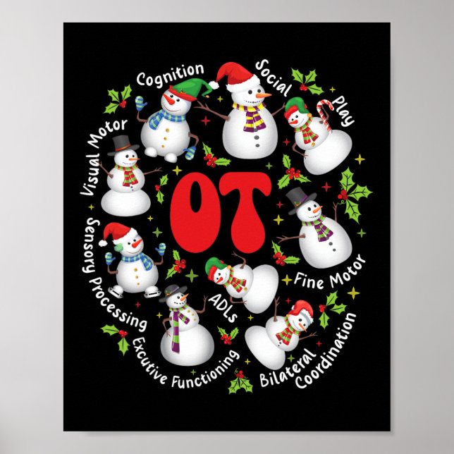 Ergotherapeut Spaß Ergotherapie Chri Poster (Vorne)