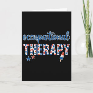Ergotherapie 4. Juli Patriotischer OT Rot Karte
