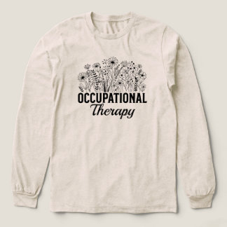 Ergotherapie Floral Ergotherapie OT Tri-Blend Shirt