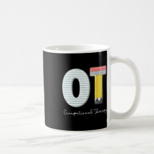 Ergotherapie für Kinder Süßer Bleistift Zurück Zu Kaffeetasse