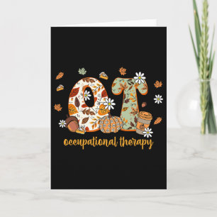 Ergotherapie Herbst Ot Ota Herbst Thanksgiving Karte