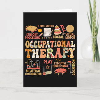 Ergotherapie Herbst Retro Thanksgiving Karte