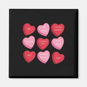 Ergotherapie Herz Candy Valentinstag OT Magnet