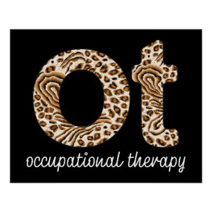 Ergotherapie OT Gepard-Druck Poster