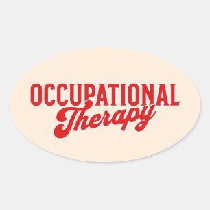 Ergotherapie OTA Gesundheitswesen Ovaler Aufkleber