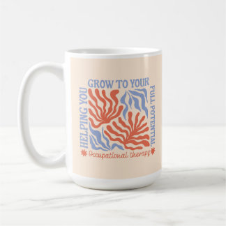 Ergotherapie Retro Floral | Therapeut Kaffeetasse