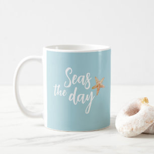 Ergreife den Tag Starfish Strand Kaffeetasse