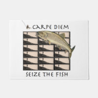 Ergreifen Sie die Fisch-Fischer-Fußmatte