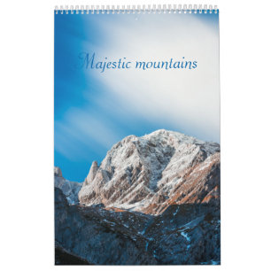 Erhabene Berglandschaftsfoto Kalender
