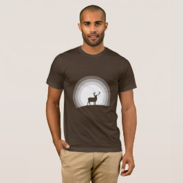 Erhabene Hirsch-Silhouette unter Mondlicht T-Shirt