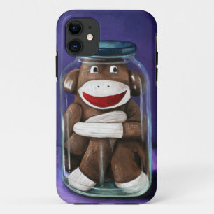 Erhalt von Kindheit mit Socken-Affen Case-Mate iPhone Hülle