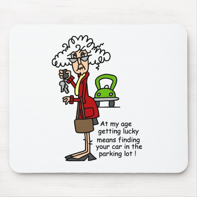 Erhalten des glücklichen Spaßes Mousepad (Vorne)