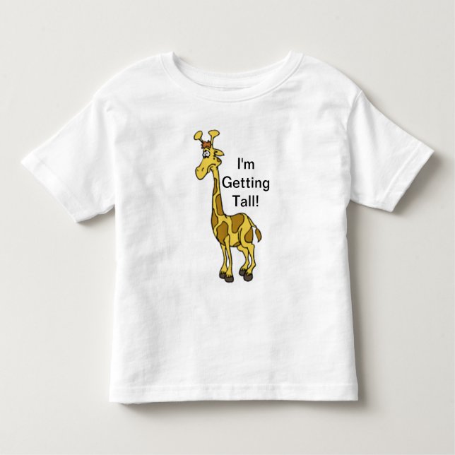 Erhalten des hohen Giraffen-T-Shirts Kleinkind T-shirt (Vorderseite)