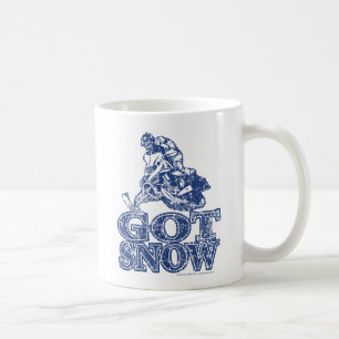 Erhalten-Schnee-Beunruhigen-Blau Tasse
