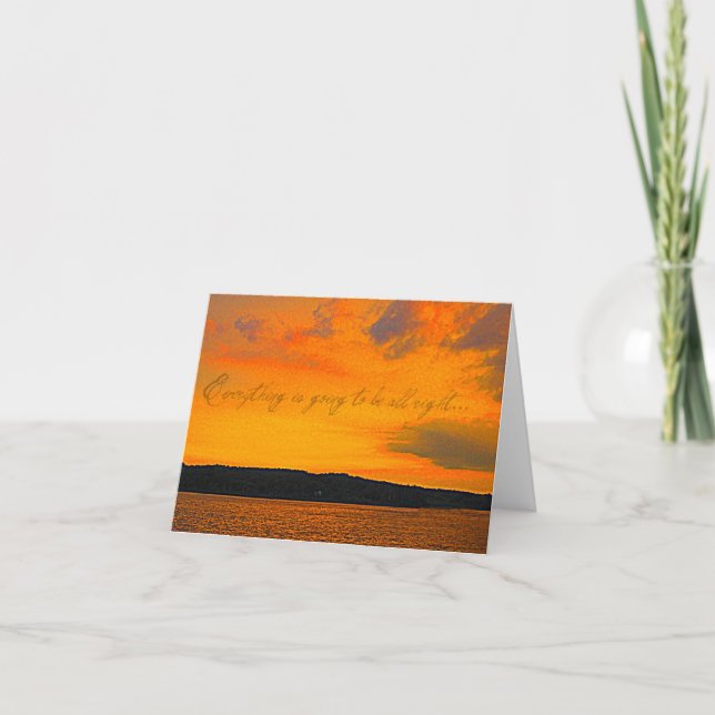 Erhalten Sie Brunnen - denkend an Sie - Karte (Vorderseite)