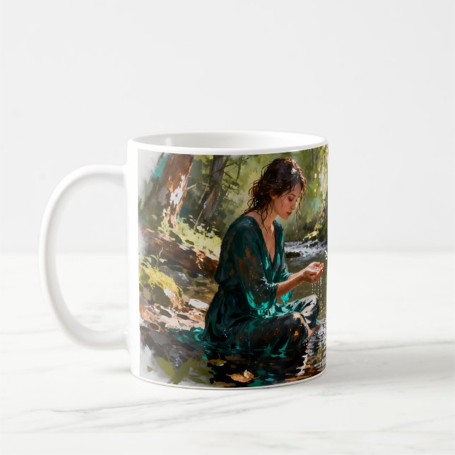 Erhalten Sie den Calm Forest Reflection Mug Kaffeetasse (Links)
