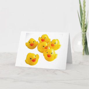 ERHALTEN SIE DIE RUBBER DUCKIES READY-BABY-GLÜCKWU KARTE