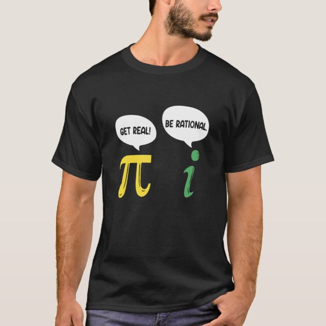 Erhalten Sie echte Rational Pi Mathe Lehrer Geek T-Shirt (Vorderseite)