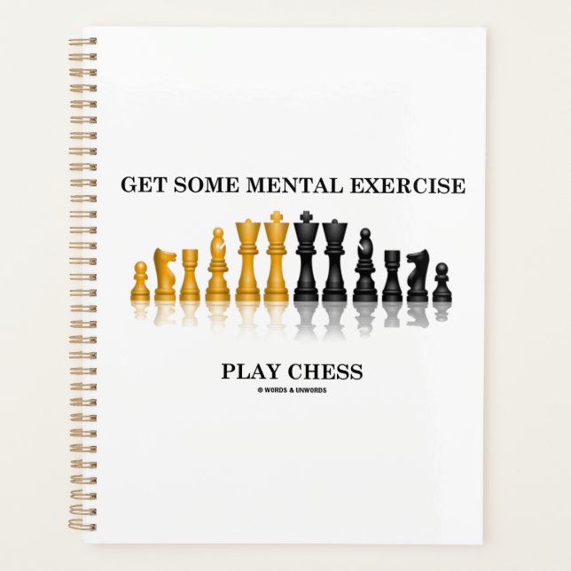 Erhalten Sie ein paar geistige Übungsspiele Schach Planer (Vorderseite)