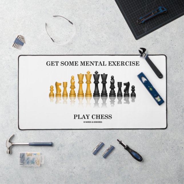 Erhalten Sie ein paar geistige Übungsspiele Schach Schreibtischunterlage (Arbeitsplatz)