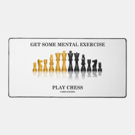 Erhalten Sie ein paar geistige Übungsspiele Schach Schreibtischunterlage