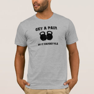 ERHALTEN Sie EIN PAAR (KETTLEBELLS) im Schwarzen T-Shirt