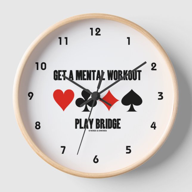 Erhalten Sie eine Mental Workout Play Bridge mit v Uhr (Vorderseite)