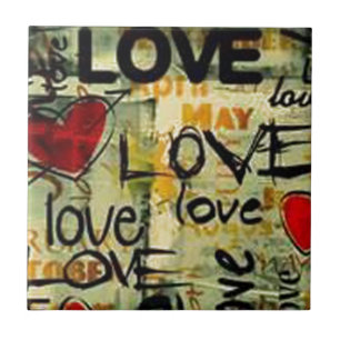 Erhalten Sie einen kleinen LiebeGraffiti Fliese