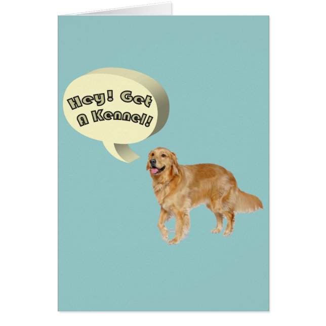 erhalten Sie einen Zwinger Funny golden retriever (Vorne)