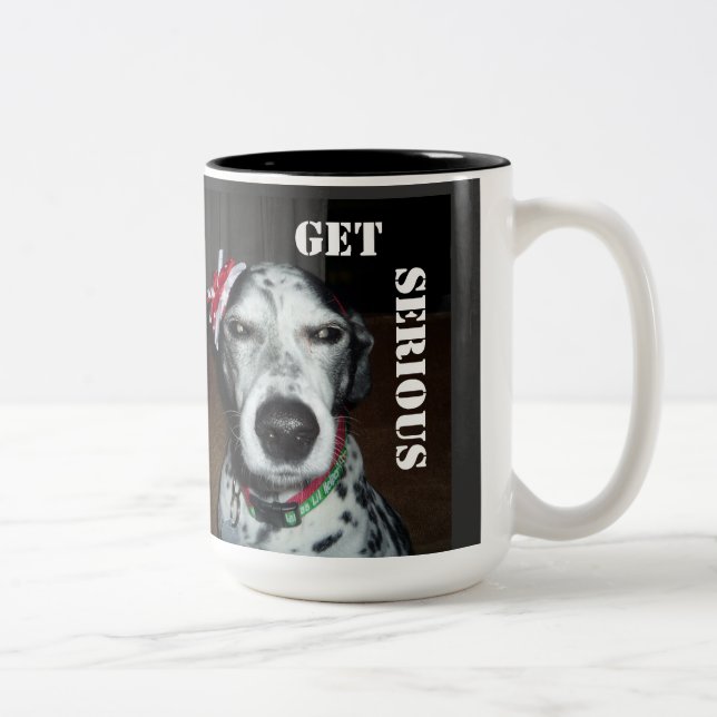 Erhalten Sie ernste Tasse (Rechts)