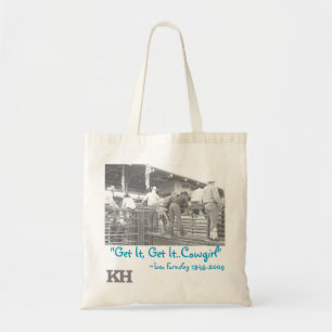Erhalten Sie es erhalten ihm Cowgirl-Rodeo-Tasche Tragetasche