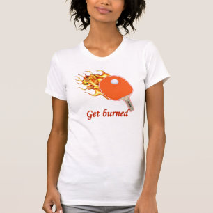 Erhalten Sie gebranntes loderndes Klingeln Pong T-Shirt